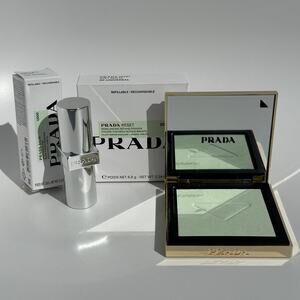 Prada Beauty Lip Optimizing Care Balm U000 & Reset Rebalancing Setting Powder 00